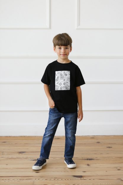 Βαμβακερό T-shirt παιδικό Bandana Print